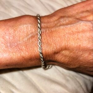 925 Sterling Silver Rope Bracelet